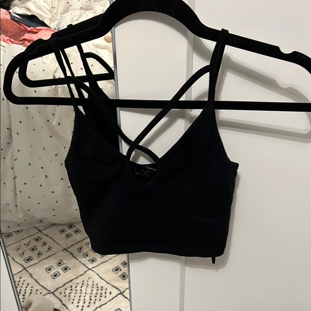 Streetwear Society Black Strappy Bra